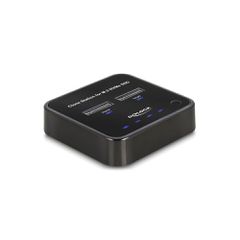DELOCK docking station 64177, clone function, 2x M.2 NVMe 10 Gbps, μαύρο