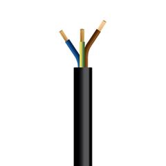 Καλώδιο εύκαμπτο H05VV-F 3x2,5mm² μαύρο