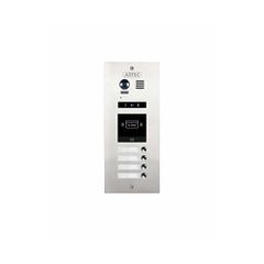 Μπουτονιέρα 4 κουδουνιών ΑΡΤ-DMR21/ID/S4 με έγχρωμη κάμερα 2MP & card reader 2 καλωδίων 31.5×13.3cm
