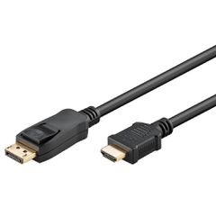 Καλώδιο Goobay DisplayPort σε HDMI 64835, 4K/30Hz, 1m, μαύρο
