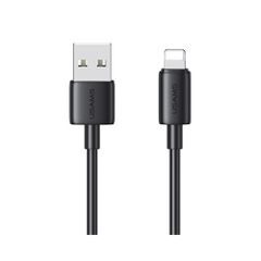 USAMS καλώδιο Lightning σε USB US-SJ709, 2.4A, 480Mbps, 1m, μαύρο