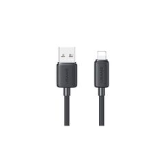USAMS καλώδιο Lightning σε USB US-SJ689, 2.4A, 480Mbps, 1m, μαύρο