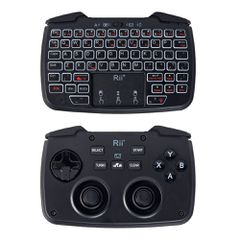 RIITEK ασύρματο gamepad & πληκτρολόγιο RK707, backlit, 2.4GHz, μαύρο