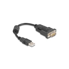 DELOCK αντάπορας USB σε RS-232 64276, 460.8Kbps, 0.25m, μαύρος