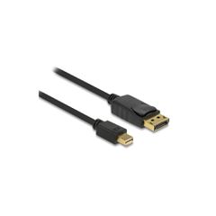 Καλώδιο DELOCK mini DisplayPort σε DisplayPort 82698, 4K/60Hz, 21.6 Gbps, 1m, μαύρο
