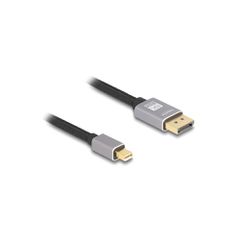 Καλώδιο DELOCK mini DisplayPort σε DisplayPort 81091, 8K/60Hz, 32.4 Gbps, 1m, μαύρο