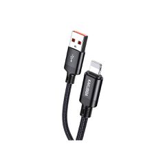 KAKUSIGA καλώδιο Lightning σε USB KSC-970, 3A, 480Mbps, 1m, μαύρο