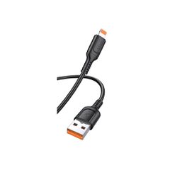 KAKUSIGA καλώδιο Lightning σε USB KSC-805, 2.4A, 480Mbps, 1m, μαύρο