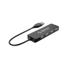 ORICO USB hub FL01, 4x θυρών, USB 2.0, 480Mbps, USB σύνδεση, μαύρο
