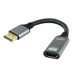 Αντάπτορας POWERTECH DisplayPort σε HDMI CAB-DP077, 8K/60Hz, 0.1m, μαύρος