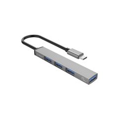 ORICO USB hub AH-13, 4x θυρών, USB 3.0, 5Gbps, USB-C σύνδεση, γκρι