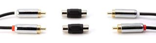POWERTECH αντάπτορας RCA θηλυκό σε θηλυκό CAB-R021, μαύρος