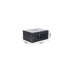 Επιτοίχο RACK 4U AR-530-4U με γυάλινη πόρτα & αποσπώμενα πλαϊνά