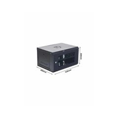 Επιτοίχο RACK 6U ART-AR-530-6U με γυάλινη πόρτα και ράφι