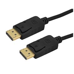 Καλώδιο POWERTECH DisplayPort CAB-DP084, 4K/60Hz, 18 Gbps, 2m, μαύρο