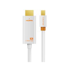 Καλώδιο CABLETIME mini DisplayPort σε HDMI CT-AV588-03G4K, 4K/30Hz, 1m, λευκό