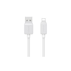 USAMS καλώδιο Lightning σε USB US-SJ694, 2.4A, 480Mbps, 2m, λευκό