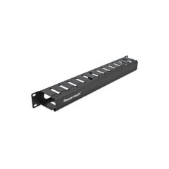 POWERTECH cable management NETW-0047 για rack 19"/1U, μεταλλικό, μαύρο