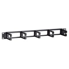POWERTECH cable management NETW-0049 για rack 19"/1U, 5x γάντζοι, μαύρο