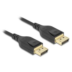 Καλώδιο DELOCK DisplayPort 85660, certified, 8K/60Hz, 32.4 Gbps, 2m, μαύρο