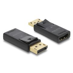 Αντάπτορας DELOCK DisplayPort σε HDMI 61086, 4K/60Hz, active, μαύρος