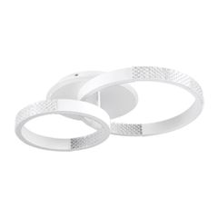 Φωτιστικό οροφής kelvo® DIAMOND LED 67W 6700lm 360° AC 220-240V IP20 ρυθμιζόμενο λευκό CCT με χειριστήριο από 2700K έως 6000K ντιμαριζόμενο λευκό ματ 60x40x14cm
