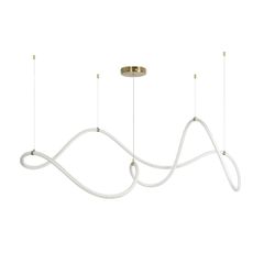 Κρεμαστό φωτιστικό οροφής LED kelvo® GLOW 65W 6500lm 360° AC 220-240V IP20 ρυθμιζόμενο λευκό CCT με χειριστήριο από 2700K έως 6000K ντιμμαριζόμενο σατινέ χρυσό βούρτσας 150x70x90cm