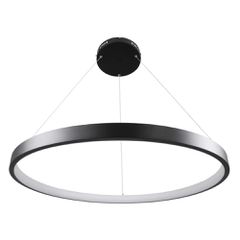 Κρεμαστό φωτιστικό οροφής LED kelvo® NEMESIS 67W 6700lm 180° AC 220-240V IP20 ρυθμιζόμενο λευκό CCT με χειριστήριο από 2700K έως 6000K ντιμμαριζόμενο μαύρο ματ 80x80x4cm