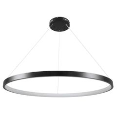 Κρεμαστό φωτιστικό οροφής LED kelvo® NEMESIS 75W 7500lm 180° AC 220-240V IP20 ρυθμιζόμενο λευκό CCT με χειριστήριο από 2700K έως 6000K ντιμμαριζόμενο μαύρο ματ 100x100x4cm