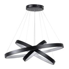 Κρεμαστό φωτιστικό οροφής LED kelvo® NEMESIS 120W 12000lm 180° AC 220-240V IP20 ρυθμιζόμενο λευκό CCT με χειριστήριο από 2700K έως 6000K ντιμαριζόμενο μαύρο ματ 80x80x80cm