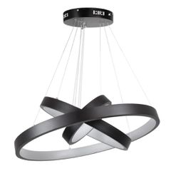 Κρεμαστό φωτιστικό οροφής LED kelvo® NEMESIS 100W 10000lm 180° AC 220-240V IP20 ρυθμιζόμενο λευκό CCT με χειριστήριο από 2700K έως 6000K ντιμμάριζομενο μαύρο ματ 60x60x60cm KLV-101-0217-V2