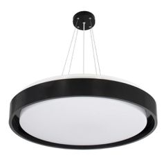 Κρεμαστό φωτιστικό οροφής LED kelvo® BARCHETTA 72W 7200lm 120° AC 220-240V IP20 ρυθμιζόμενο λευκό CCT με χειριστήριο από 2700K έως 6000K ντιμαριζόμενο μαύρο ματ 48x48x8.2cm