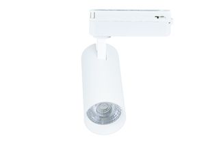 LED σποτ ράγας 2 γραμμών 20W 230V θερμό λευκό φως 3000K 2400lm 36° λευκό Φ60x165mm