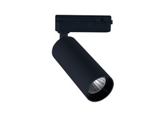 LED σποτ ράγας 2 γραμμών COB 10W 230V ενδιάμεσο λευκό φως 4000K 1200lm 36° μαύρο 54x153mm
