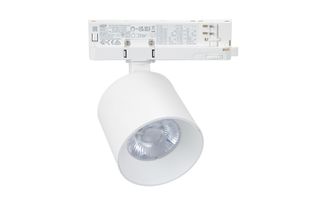 LED σποτ τριφασικής ράγας 4 γραμμών COB 40W 230V ενδιάμεσο φως 4000K 38° 4000lm Ra90 Φ100x115mm λευκό