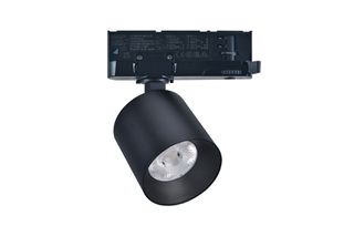 LED σποτ ράγας 4 γραμμών COB 20W 230V θερμό λευκό φως 3000K 38° μαύρο Φ74x71mm