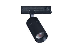 LED σποτ τριφασικής ράγας (4 γραμμών) COB 10W 230V 3000K ρυθμιζόμενη δέσμη 10°-70° Ra90 μαύρο