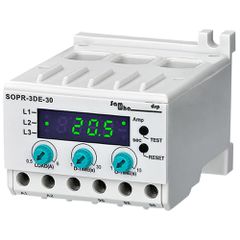 Ψηφιακό θερμικό SOPR-3DE-120 10-120A με προστασία υπερέντασης και απώλειας φάσης 64x58x85 mm