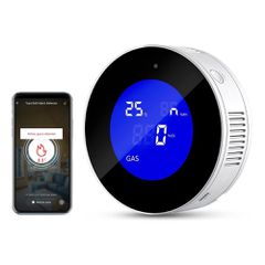 Ανιχνευτής διαρροής φυσικού αερίου Wi-Fi PA-210W με συναγερμό, ειδοποίηση εφαρμογής και έξοδο για ηλεκτροβάνα