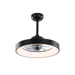 Ανεμιστήρας οροφής FAN6697BK μαύρος με LED 34W 3332lm, τηλεχειριστήριο & χρονοδιακόπτη, Ø30cm