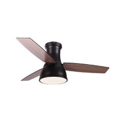 Ανεμιστήρας οροφής FANRX44041B μαύρος ματ Φ1120mm με LED 22W 2680lm CCT, τηλεχειριστήριο και χρονοδιακόπτη