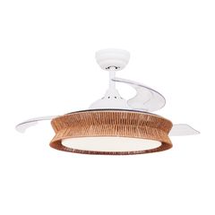 Aνεμιστήρας οροφής με LED CCT 36W 4100lm και τηλεχειριστήριο, λευκό ματ, 3 πτερύγια, 6 ταχύτητες Φ1070mm (FANRX42645)