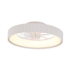 Διακοσμητικό ανεμιστήρας οροφής με LED 30W 3332lm, Φ30cm λευκός, 7 πτερύγια, τηλεχειριστήριο & χρονοδιακόπτη (FAN6689WH)