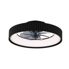 Ανεμιστήρας οροφής FAN6689BK με LED 30W 3332lm, τηλεχειριστήριο & χρονοδιακόπτη, μαύρος Φ30cm