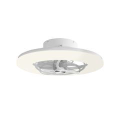 Ανεμιστήρας οροφής με φως LED 50W dimmable 5460lm, λευκός, 8 πτερύγια ABS/PC, DC μοτέρ 15W, τηλεχειριστήριο & χρονοδιακόπτης, 560mm (FAN32316110)