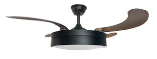 Ανεμιστήρας οροφής IQ 107cm με DC μοτέρ και LED φωτισμό 25W CCT μαύρος CF-1406