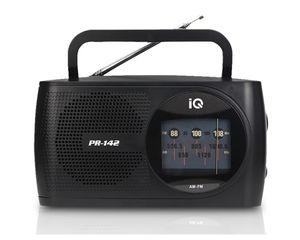 Φορητό ραδιόφωνο FM/AM IQ PR-142 με αναλογικό δέκτη και ενσωματωμένο ηχείο