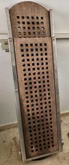 Πασαρέλα inox με teak
