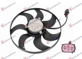 Βεντιλατέρ (Μοτέρ & φτερωτη) (395 mm) (400w) (4pin) (6R0959455D) για VW CROSS POLO 09-17