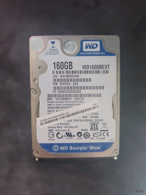 160GB HDD Sata